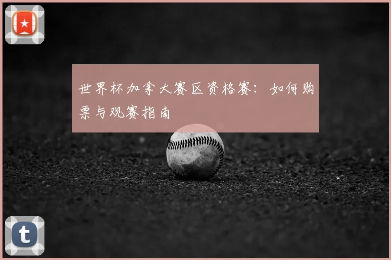 世界杯加拿大赛区资格赛:如何购票与观赛指南